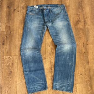 Diesel Men's SAFADO Classic Faded Blue Straight Jeans